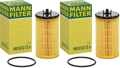 MANN-FILTER HU 612/2 x Ölfilter – Ölfilter Satz mit Dichtung/Dichtungssatz – Für PKW (Packung mit 2)