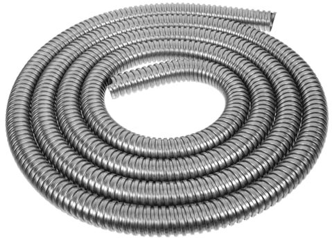 LAPYAPPE Protection Câble Acier Inoxydable Gaine Flexible Résistante à Abrasion Organiseur Fil Électrique pour Bureau Maison Et Industrie