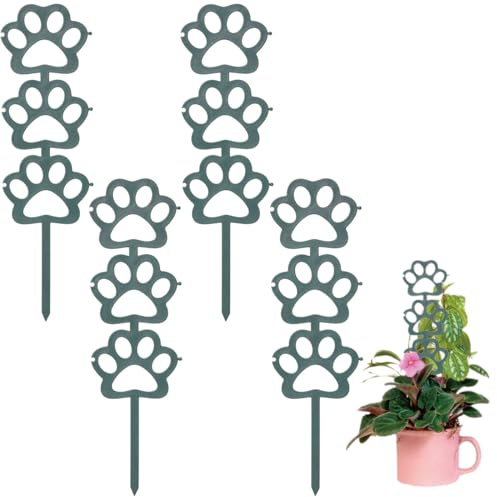 DIFLAX 4 Pezzi Tutore Piante, Rampicanti di Pante, Supporto Per Piante, Forma a Zampa di Gatto Supporto per Piante, Bastone Orti, Il Supporto può Essere Giuntato per Piante Monstera/Giardino