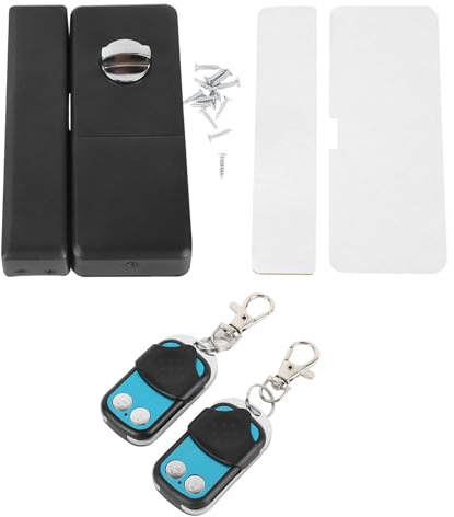 Cerradura inteligente Grcfumo, cerradura de puerta inteligente, cerradura de seguridad de aleación de aluminio, invisible, sin llave, con control remoto para portones, puertas de