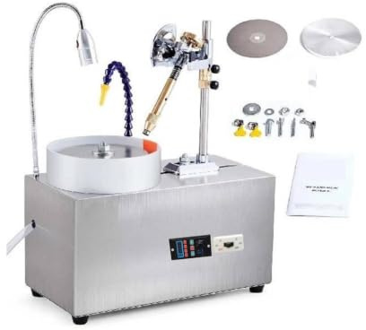 Macchina for sfaccettare me, lucidatrice for smerigliatrice di giada 180W, lucidatrice angolare for gioielli di roccia con velocità di rotazione regolabile 0-2980 giri/min