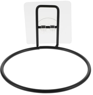 LOEFLIFA Support Mural Réduit la Charge du Cou en Plastique Noir pour Gamelle de Chat Adhésifs sans Clous et Évite Les Aliments Coincés, pour Maison et Cage