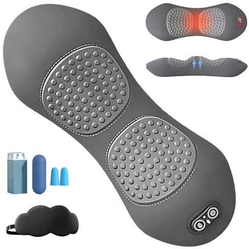 Vertebra 3-in-1 Fusion Massager, Triple Fusion Massagegerät, 135°-Goldene Krümmung, Wohltuende Wärme (42°c) Fördert die Durchblutung, verschafft Linderung bei chronischen Rückenschmerzen(USB-Grau)
