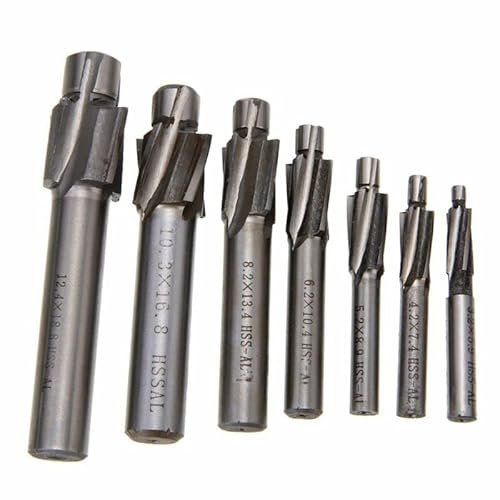 pièces M3.2-M12.4 HSS fraise à fraiser en bout pilote outil de rainurage fraise HSS