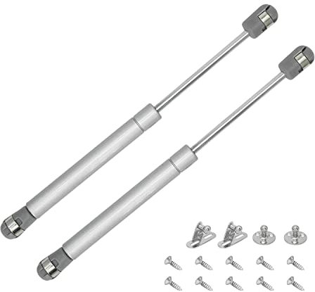 ZENVALY Pistones a Gas, 2 Piezas Amortiguadores de Gas, Hidráulico Muebles Cocina Amortiguador Puertas Elevables, Bisagras Resortes Armario con Tornillos, 100 N