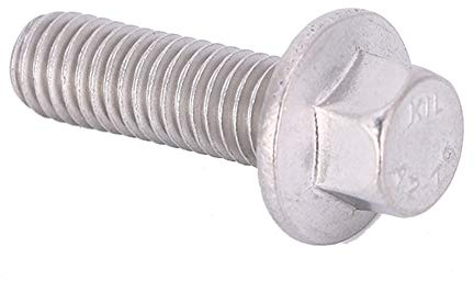 10pcs M8 Stainless Steel Flange Screw SS304 Hex Flange Bolt with Washer M8x25 Cap Head Fastener for Machinery Automotive Construction Hardware