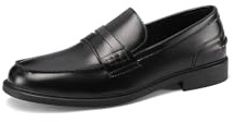 QUEEN HELENA Loafers eleganta lätta låga skor herr U1812, Svart, 42 EU