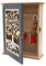 ZMDMAH porta chiavi da muro per casa, portachiavi da parete, cassetta portachiavi da parete, portas chiavi ingresso casa, cassetta portas chiavis da muro con 6 ganci, grande per sciarpe, gioielli