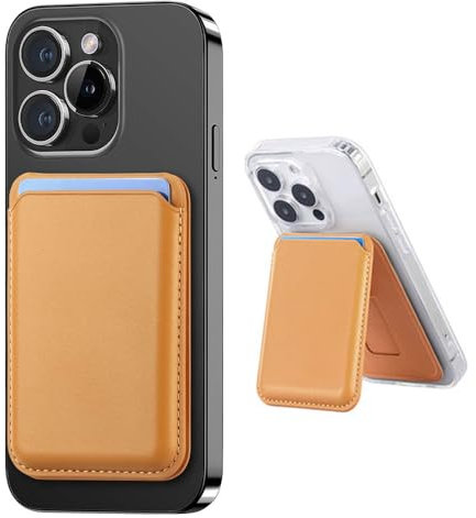 TOEECY Tarjetero Magnético Cuero Soporte Teléfono Adhesivo Cartera Extraíble Compatible Smartphone Almacenamiento Tarjetas Crédito