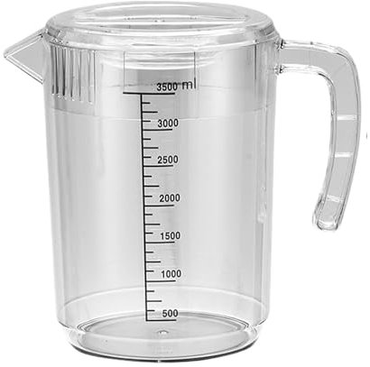 Pitcher Jug, Clear Container, Heat Resistant, 10.43x7.09 inches, Strainer Lid, Airtight Seal, 2500ml Capacity, Lemonade Serving, for Juice Storage, Cold Beverage, Fridge Organizer