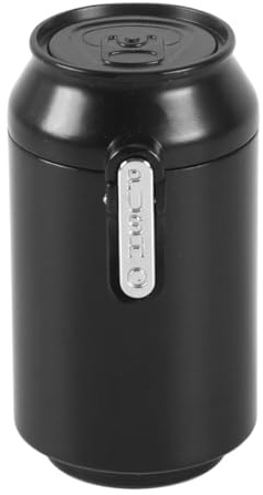 Voyoo Portable Pocket Ashtray with Carabiner & Lid, Odour-Proof Mini Travel Ashtray Container for Car Home Office Outdoor Use (Black)