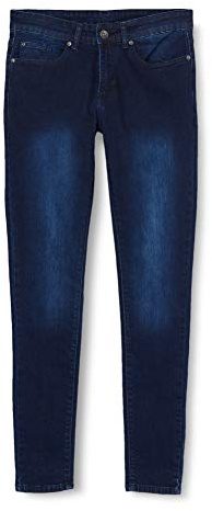 Enzo Smala jeans för män, Blå (mörktvätt), 28W / 32L