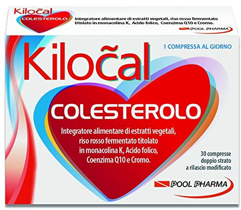 POOL PHARMA KILOCAL COLESTEROLO INTEGRATORE VEGETALE, ACIDO FOLICO, CROMO 30 CAPSULE
