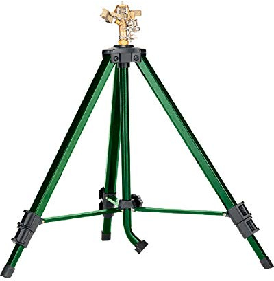 Orbit 3 Pack Heavy Duty Brass Lawn Impact Sprinkler on Tripod Base