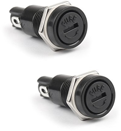 Topteng Lot de 2 porte-fusibles SCI R3-11 pour fusibles en verre 5 x 20 mm 10 A 250 V