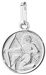 NKlaus Sagittario segno zodiacale argento 925 ciondolo 12mm oroscopo zodiacale 9145