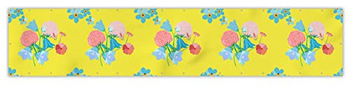 MuchoWow® Balkon Sichtschutz Sichtschutzmatte Balkonbanner Abdeckung für Terrasse Balkon Windschutz Blickdicht Wetterfest 500x100 cm Blumen - Blumenstrauß - Frühling - Muster