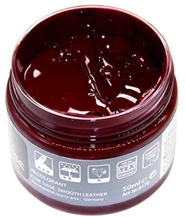 Rafraîchisseur de couleur pour cuir, pâte de réparation pour cuir pour canapé, sofa, sac, Rouge