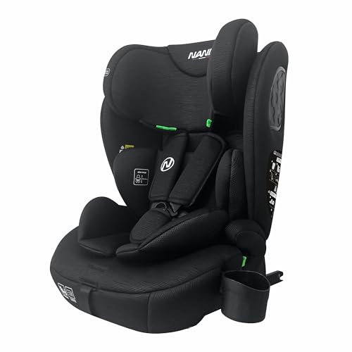 Nania Milano ISOFIX baby car seat, 76-150 cm, Group 1/2/3 from 9 to 36 kg, 15 months to 12 years, Adjustable headrest with 12 adjustment levels, Side protections, 5-point safety harness, Removable and
