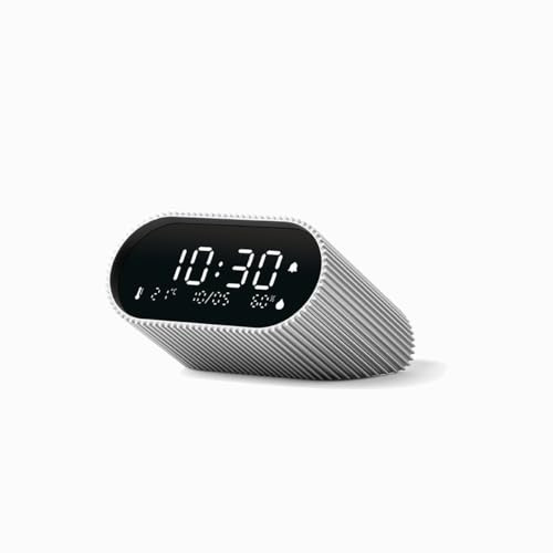Lexon LR155RA3 Digitalwecker Ray Clock Alufarben