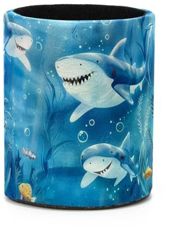 Seabed Whale Desk Pen Holder, Pencil Pen Desk Organizers, Pencil Holder Pencil Case Cup Pencil Bag for Desk Office Pen Case for School, Kids