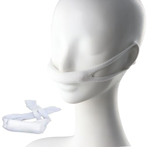 20 pcs Support de Pansement Nasal Élastique avec Boucles pour les Oreilles, Bandages Confortables et Absorbants pour le Nez, Ajustables et Extensibles, Dispositifs de Maintien avec Noyau en Coton
