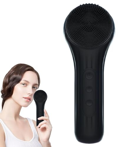 Scrubber elettrico per il viso, spazzola elettrica per la pulizia del viso, ricaricabile, in silicone, esfoliante, esfoliante