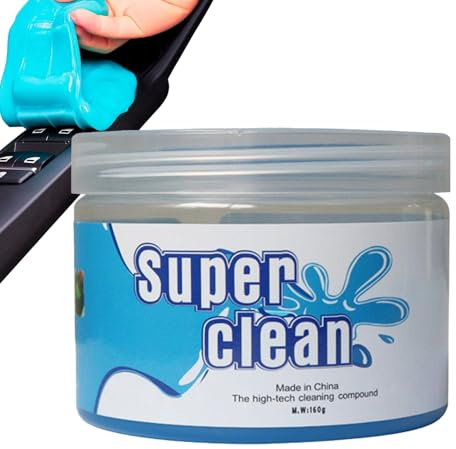 Gel detergente per auto, mastice per pulizia interni auto, gel detergente per tastiera, gelatina, detergente per ventole, cruscotto, consolle e volante, 160 g