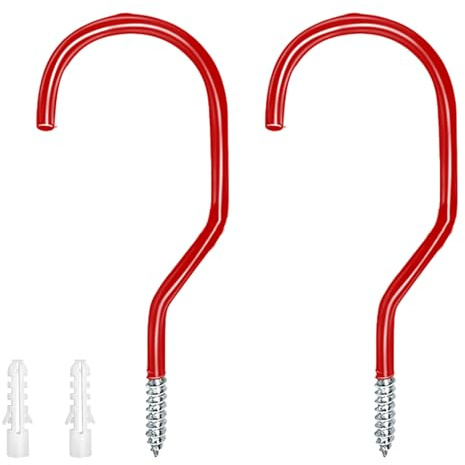 Psdndeww Lot de 2 cintres de vélo robustes - Pour montage mural - Crochets de rangement pour vélo - Organisateurs de garage - Boucles de stationnement
