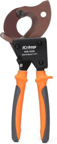 iCrimp IWS-325S Ratschen-Kabelschneider bis Ø32 mm