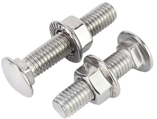 Tornillo de carro de acero inoxidable 304/Perno de puente combinado semicircular de cabeza pequeña GB12 M3 M4 M5 M6 M8 M10 M12(20set M5x14)