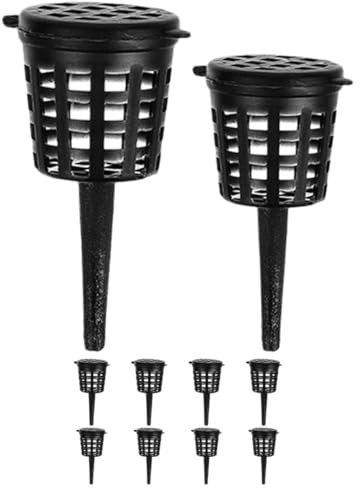 TOYZFRIENDY 10 pièces Boîtes à Engrais Automatiques pour Plantes Jardinage Conteneurs Plastique Réutilisables avec Couvercle Protection Perte Engrais pour Bonsai et Balcon