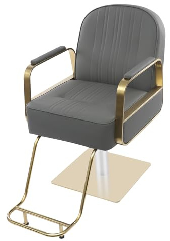 RUETERY Silla de peluquería regulable en altura con hidráulica, rotación de 360°, soporta hasta 150 kg, silla ergonómica de salón para casas, salones de belleza, tiendas de peluquería