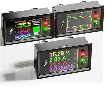 Tester di rilevamento della capacità batteria al litio intelligente Tuya WiFi DC 0-420V, display digitale, misuratore corrente, tensione e potenza Coulomb DT20W(DC0-420V 500A)