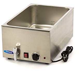 Bain Marie con grifo de grifo excepto 1/1 GN Set Eléctrico - Acero inoxidable - Profesional - Mantener los alimentos calientes