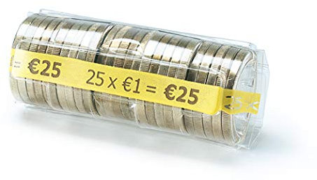 CECONCEPT L250TC100 Pacchetto von 250 Münzhüllen für 1,00 Euro, 250 Stück pro Packung