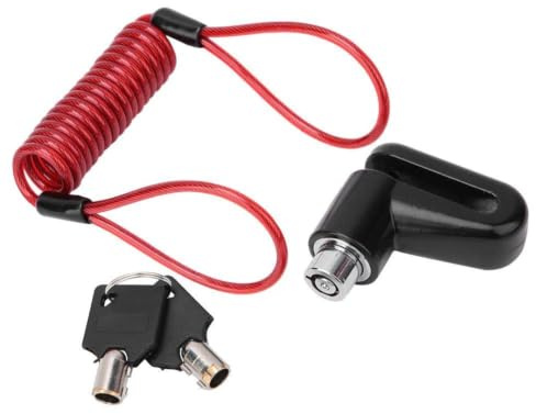 Disc Brake Lock Motorrad Scooter Fahrrad Diebstahlsicherung Bremsschloss Sicherheitsalarmsystem mit Erinnerungsseil