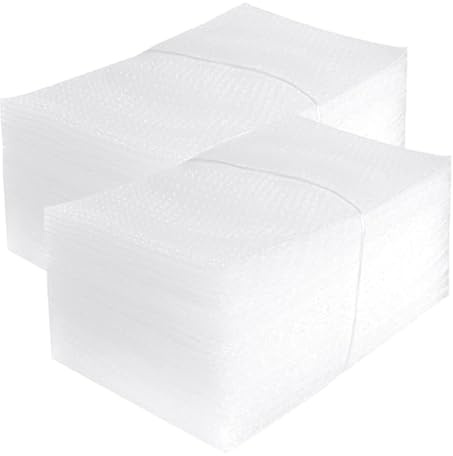Luftpolsterbeutel 100 Stück, 15x25 cm, Doppelwandige, klare Luftpolstertaschen, nicht selbstversiegelnd. Luftpolsterumschläge sind ideal für Versand, Lagerung & Umzug
