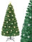 TANGZON 5FT/6FT Fiber Optic Christmas Tree, Pre-Lit Xmas Tree with 180/230 Branch Tips, 21/30 Warm White Star Lights, 8 Lighting Modes & Foldable Metal Stand, Artificial Pine Tree Holiday Decor (6FT)