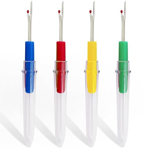 WedDecor 5 Pcs MultiColour Seam Ripper Stitch Unpicker Tool, Thread Cutter Remover Sewing Tools, Hand Embroidery Seam Picker Sewing Thread Cutter Ergonomic Tool for DIY Craft, Sewing Needlework | Ergonomic Thread Cutter And Remover For Hand Embroidery, Sewing, Needlework And DIY Craft