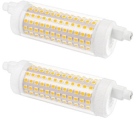 Akynite Stablampe R7S LED 118mm Dimmbar 20W Neutralweiß 4000K, 2500 Lumen, Ersetzt Halogenstab J118 150W-200W, 360-Grad-Licht, 230V Keramik für Studio, 2er-Set