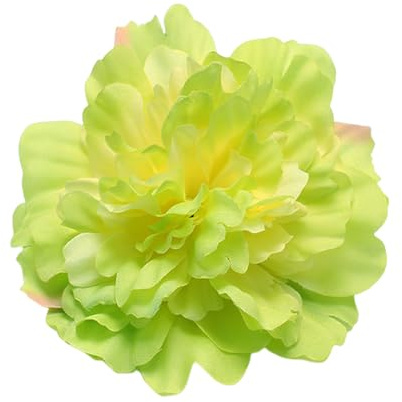 120mm Broches De Fleur De Pivoine Délicate Broches Pour Femmes Filles Boho Fait à La Main Broche En Tissu Épinglettes Robe Costume Vêtements Accessoires Plage Fête Festival Cadeaux (vert)