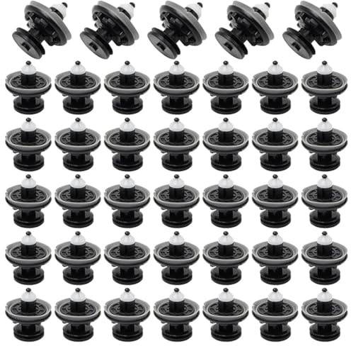 Visxcnu 40 Pezzi Clip di Fissaggio per Pannello Interno Portiera Auto Clip Plastica Pannello Auto Porta Clip Plastica Rivestimento 7L6868243 per T5 Passat Golf 5/6/7 Polo Audi A4/A5/A6