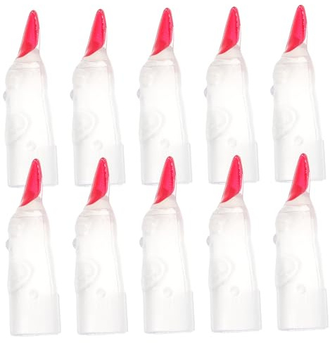 IMIKEYA 10stücke Leuchtende Hexennägel Halloween Fingernägel Cosplay Party Zubehör Künstliche Leuchtende Fingerkappen Für Maskerade Dekoration