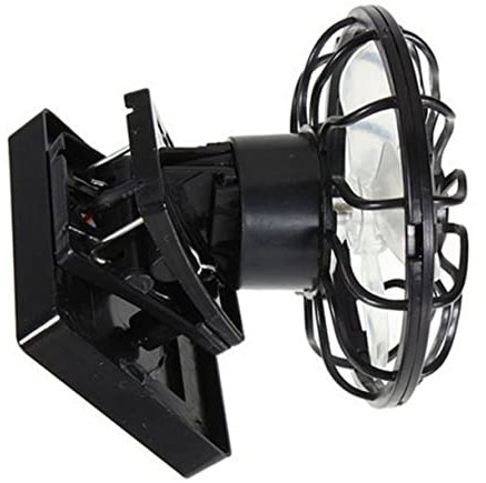 Ciieeo 1Pc Solar Powered Fan Energy Saving Cooler for Home Dorm and Office Black Design with Easy Installation Clamp