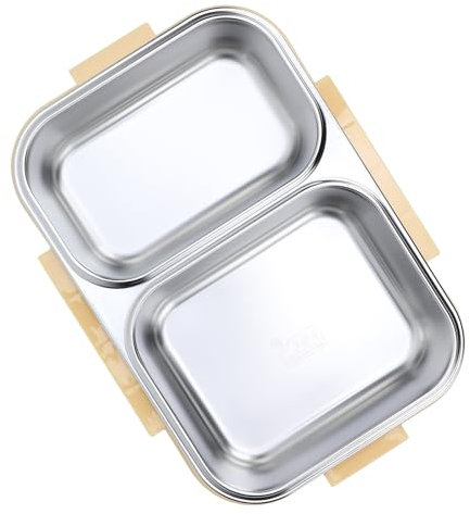 ZPSHYD Tarro de comida aislado de 2,3 L, 3 niveles, apto para microondas, acero inoxidable 304, lonchera térmica con correa para el hombro, para escuela y oficina, color blanco