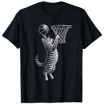 Cat Dunking - Basketballspieler Basketball T-Shirt