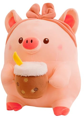 Xiyocadt Süßes Schwein Kuscheltier,Spielzeug Schwein,Plüschtier,Plüschtier Kissenspielzeug,Stofftier,Plüschschwein,Klein Kuscheltier Schweinchen Superweiches, Geschenk für Kinder (40 cm,B)