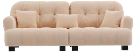 Alasum Canapé Miniature réaliste à l'échelle 1:30 avec Coussin - Fauteuil pour Salon de Maison de poupée et décoration pour Jeux d'imagination.