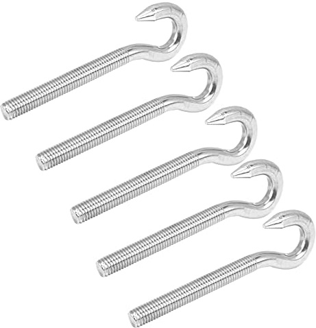 Aumotop Präziser Edelstahl-Becherhaken, Schraubhaken mit Hoher Härte für Mechanische Geräte und den Heimgebrauch (M10)